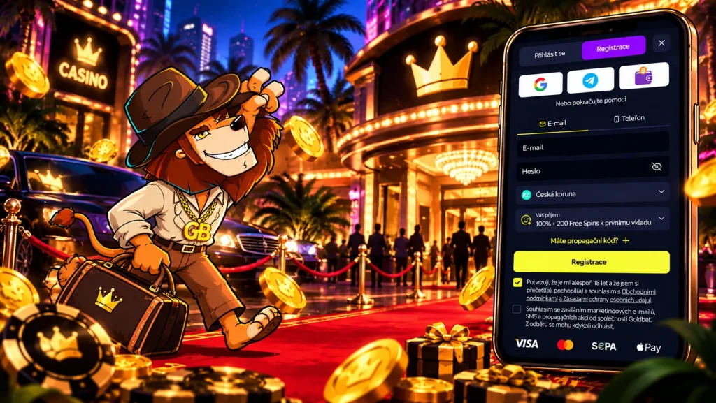 Registrace v Goldbet Casino krok za krokem